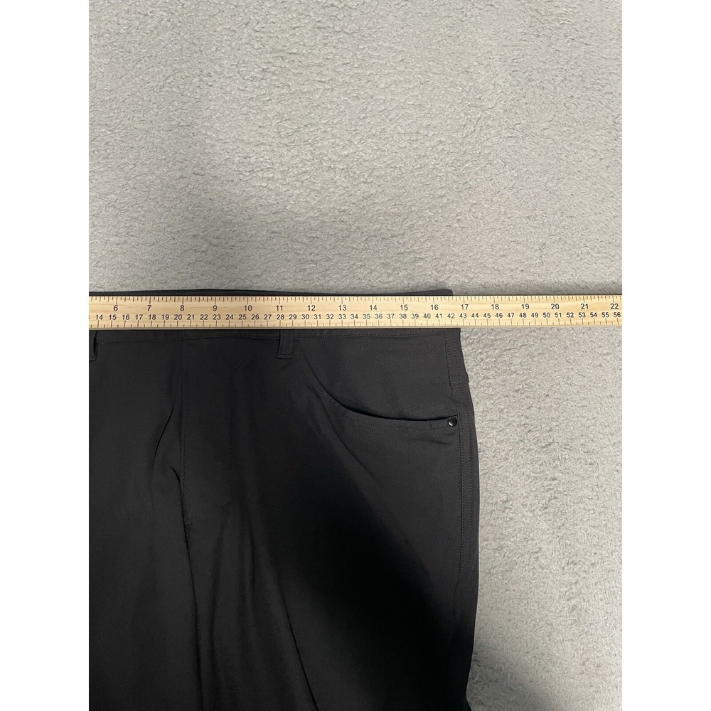 Lululemon ABC Chino Pants Mens 32 Stretch Athletic Black Slim‎ Fit - Picture 7 of 14